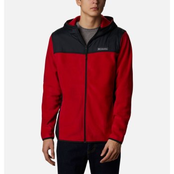 Columbia Muške Jakne - Cottonwood Park Overlay Full Zip Fleece Plave Crvene Crne | CDLA-20861